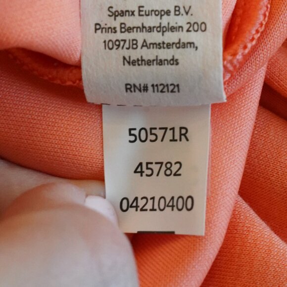 NWT, Spanx, Air Essentials Cinched T-Shirt Dress, Sunset Peach - Picture 8 of 8